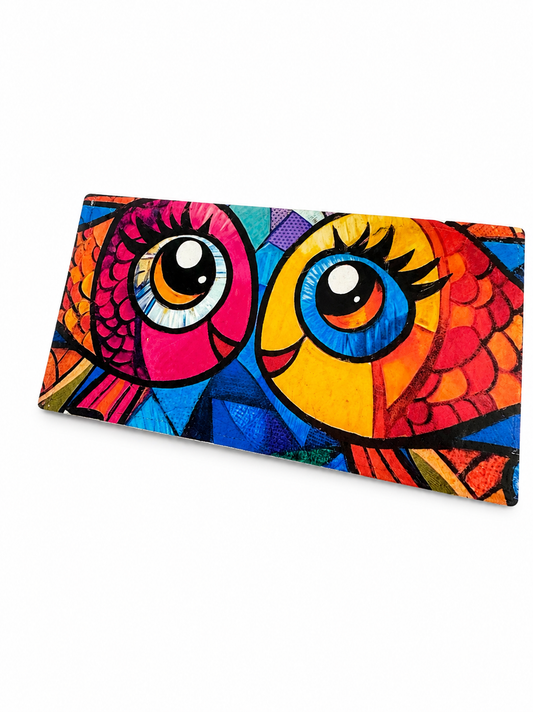 Colorful Owl Eyes Magnet
