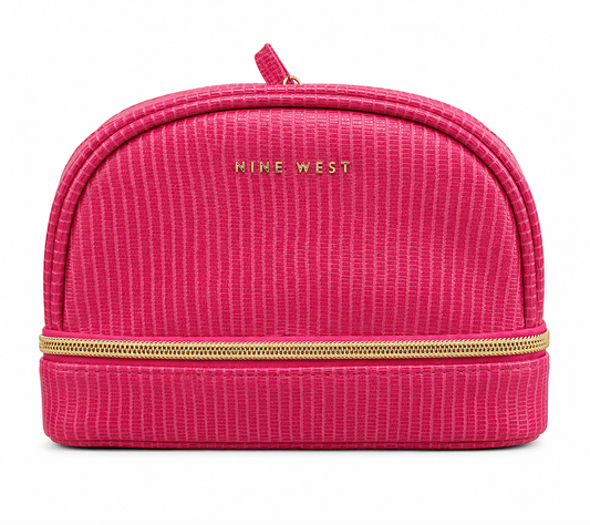 Nine West Travel Cosmetic Bag – Hot Pink