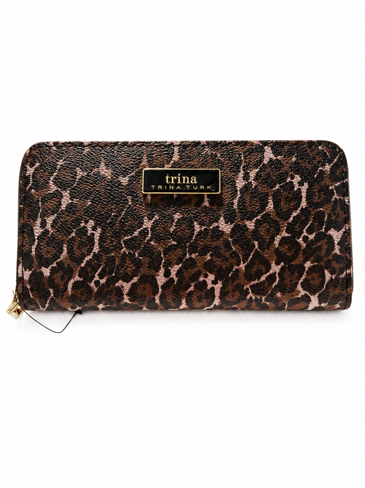 Trina Turk Leopard Print Zip Wallet