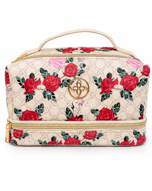 Floral Cosmetic & Travel Organizer Bag