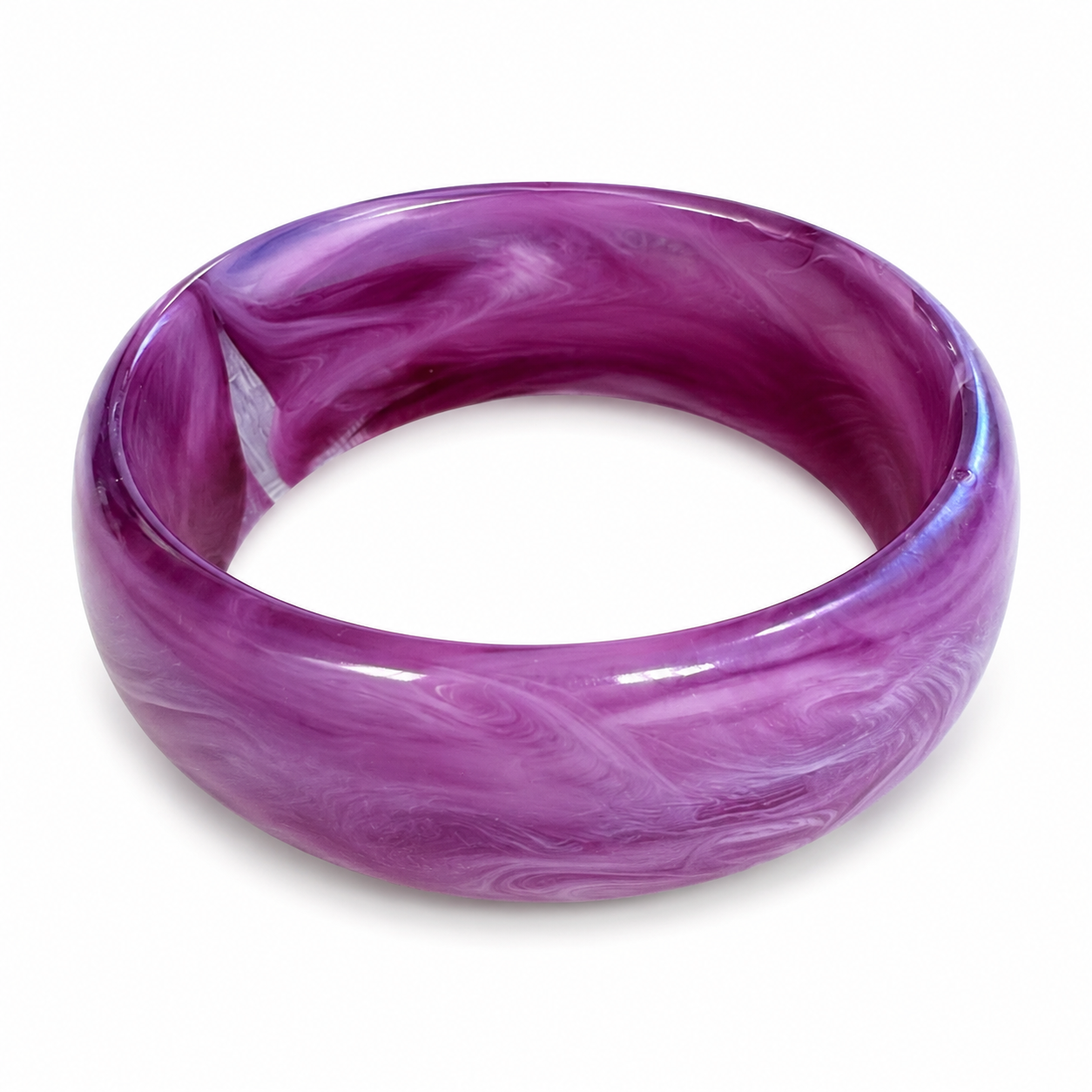 purple marbled bangle