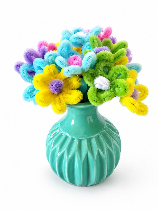 Handmade Pipe Cleaner Flower Arrangement