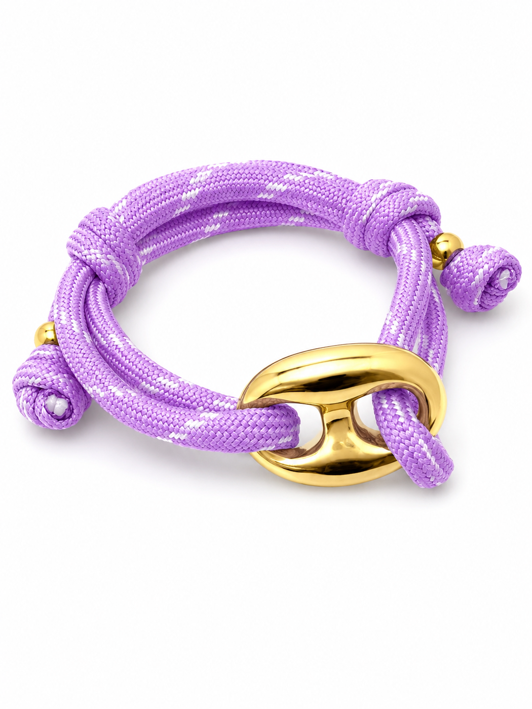 Purple Rope Statement Bracelet