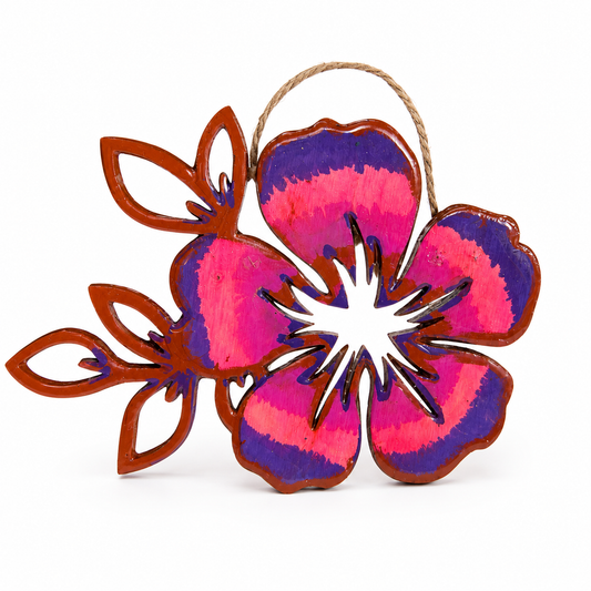 Handcrafted Tropical Floral Wall Décor