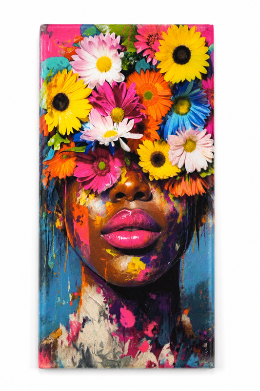 Floral Beauty Canvas magnet
