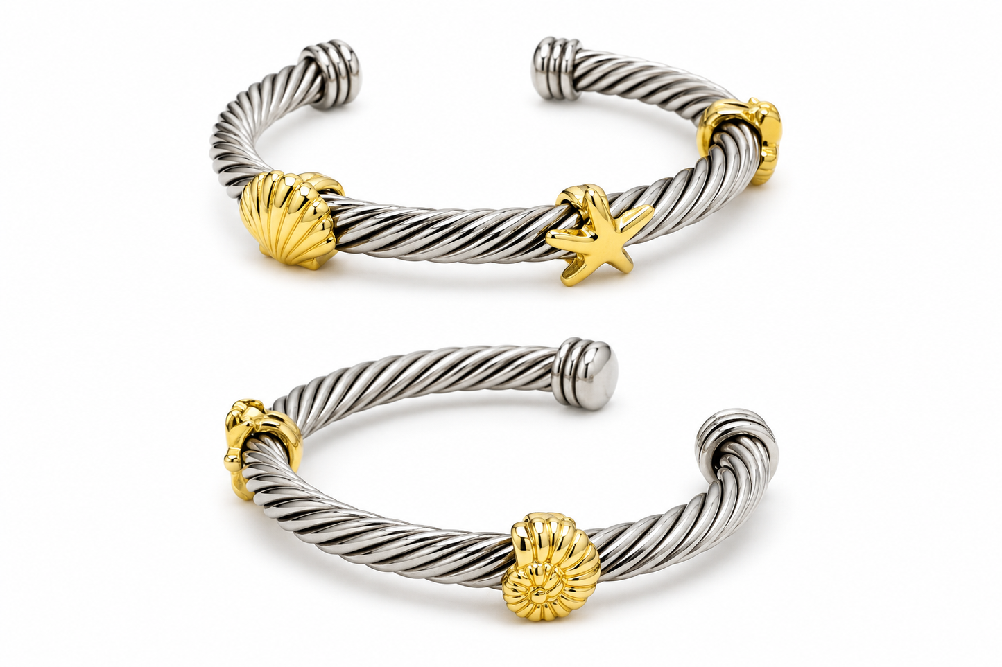 Coastal-Inspired Twisted Cable Cuff Bracelet