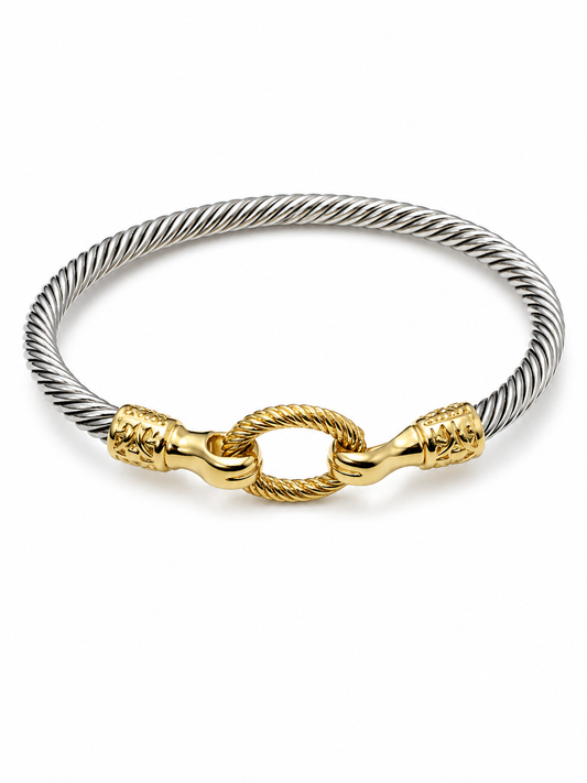 Sophisticated Rope Link Cuff