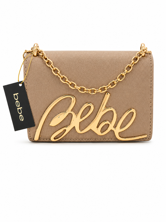 Bebe Mini Crossbody Wallet Bag – Taupe