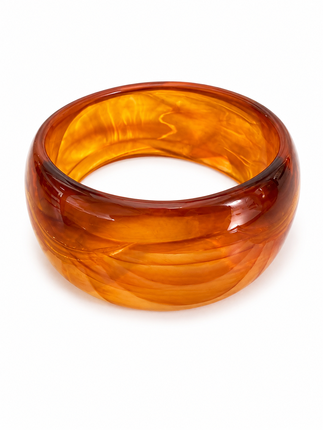 Amber Glow Statement Bangle