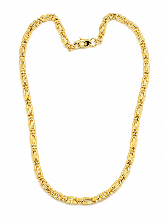Gold-Plated Non-Tarnish Link Necklace