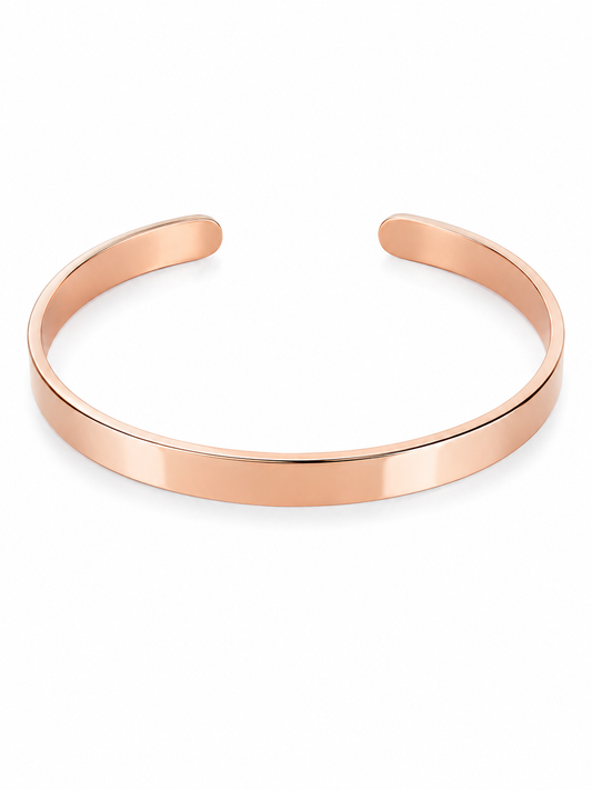 Rose Gold Stainless Steel Cuff Bracelet