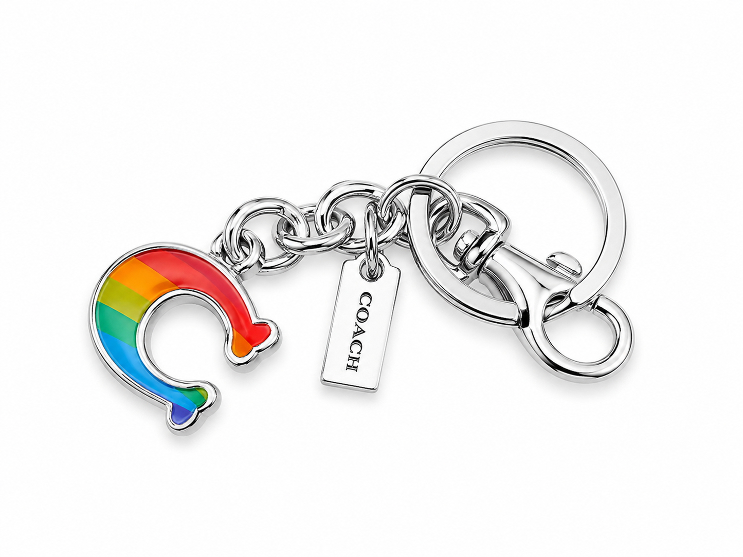 Sparkling Horseshoe Designer Keychain Charm