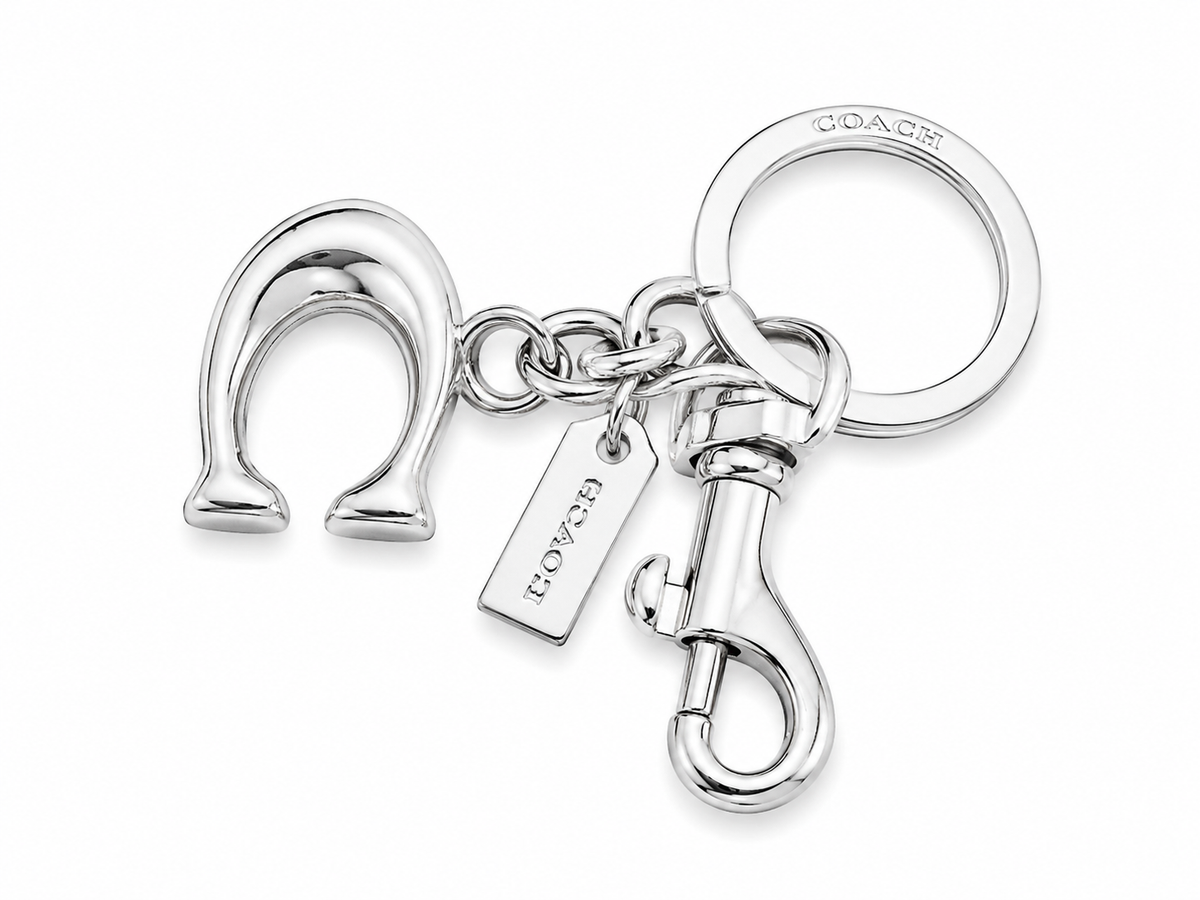 Sparkling Horseshoe Designer Keychain Charm