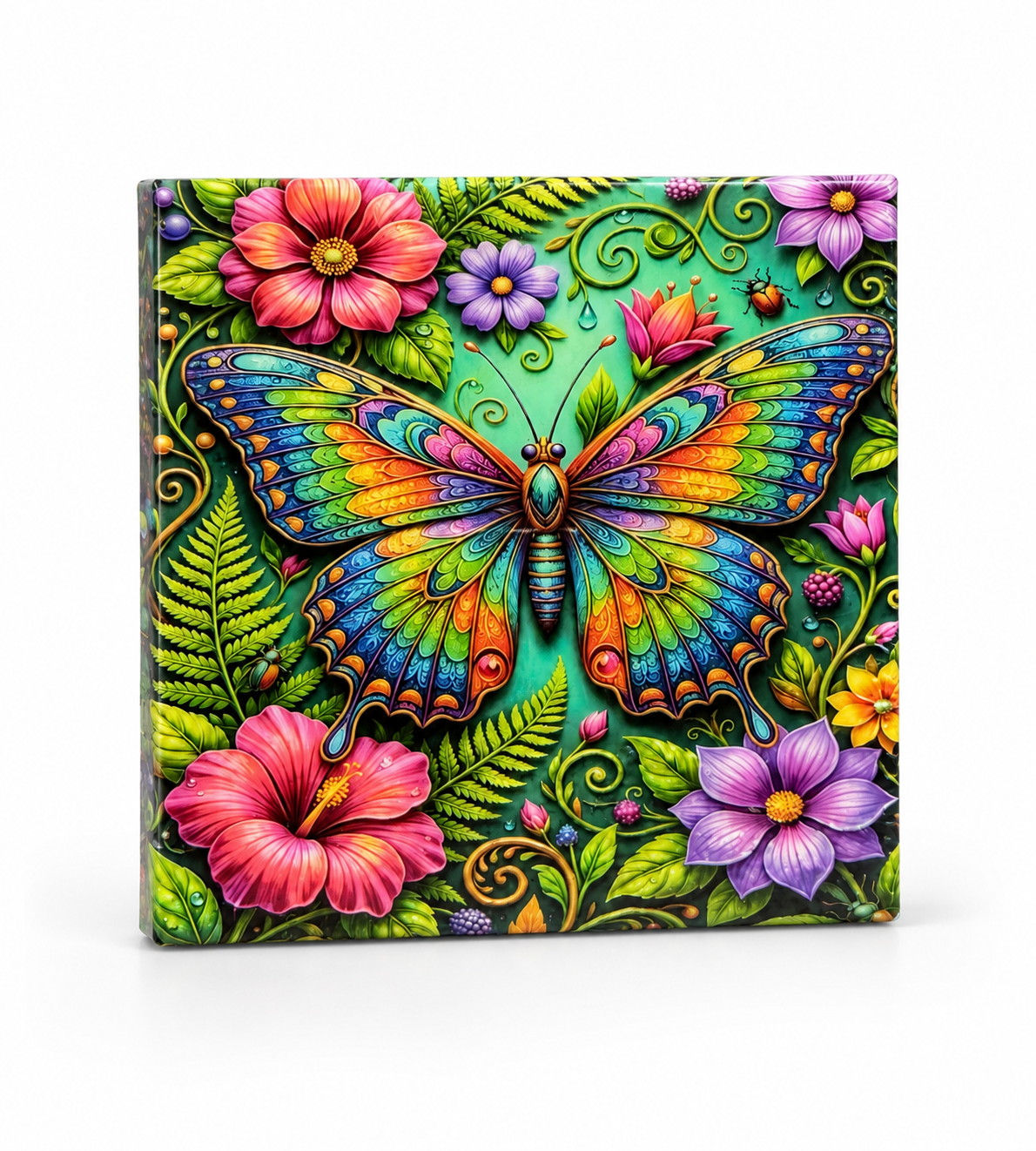 Vibrant Butterfly Garden Wall Art