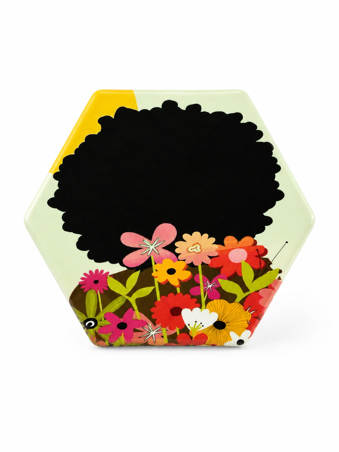 Floral Afro Art Magnet