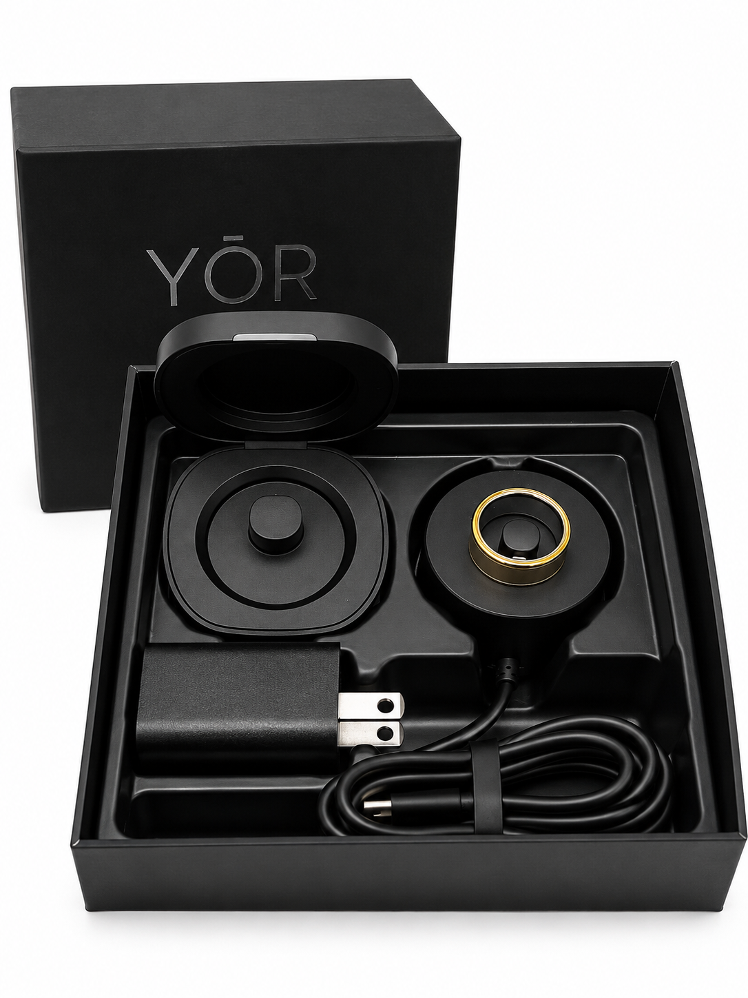 YŌR Gold Smart Ring – Size 8