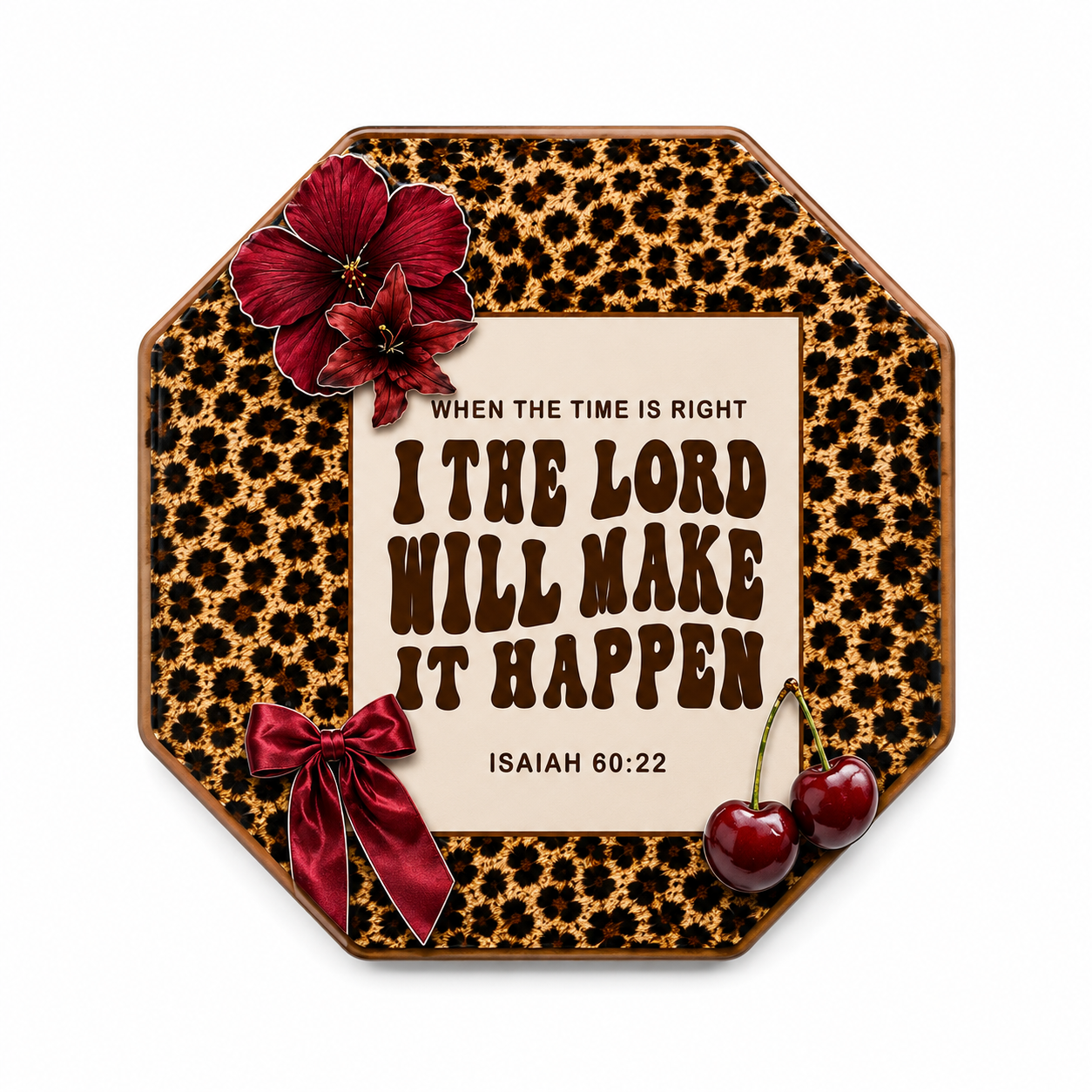 When the Time Is Right Inspirational Mini Magnet