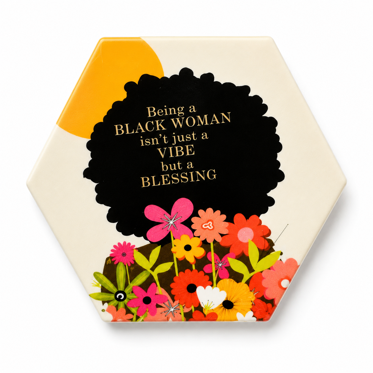Black Woman Blessing Mini Magnet