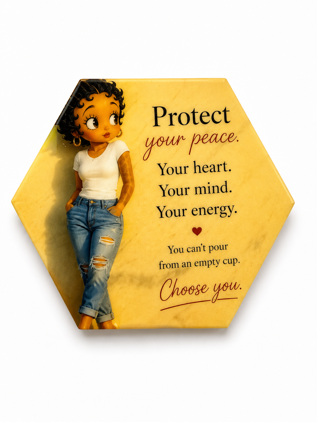 Protect Your Peace Hexagon Magnet