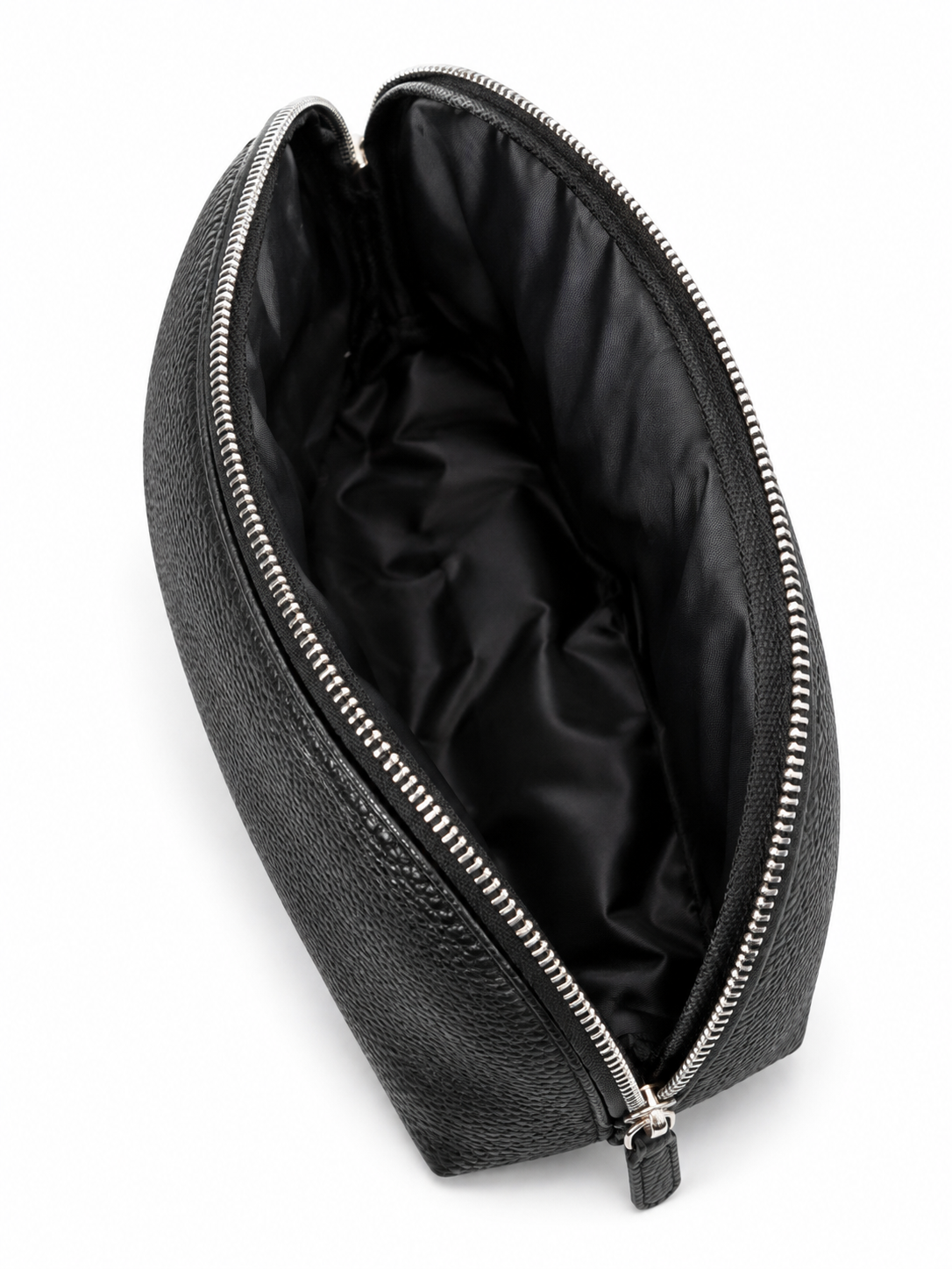 SkinStore Black Pebbled Cosmetic & Travel Pouch