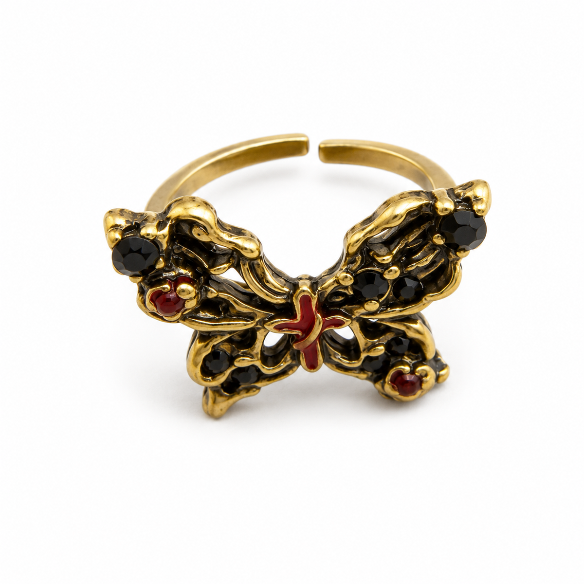 Vintage Butterfly Statement Ring