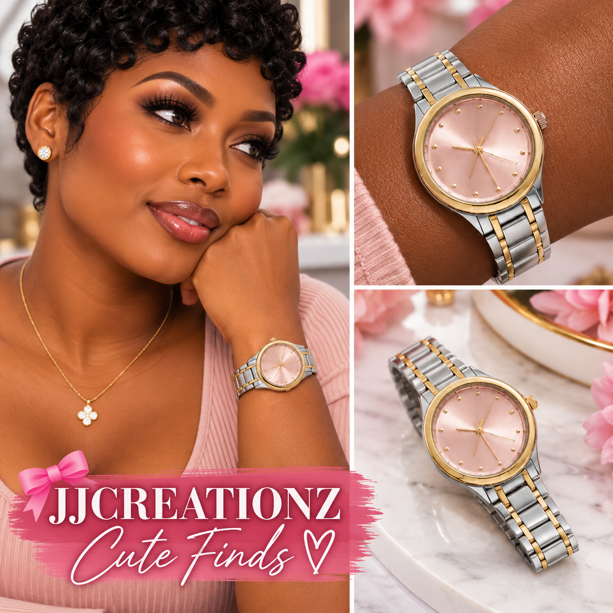 Invicta Two-Tone Rose Gold Dial Women’s Watch