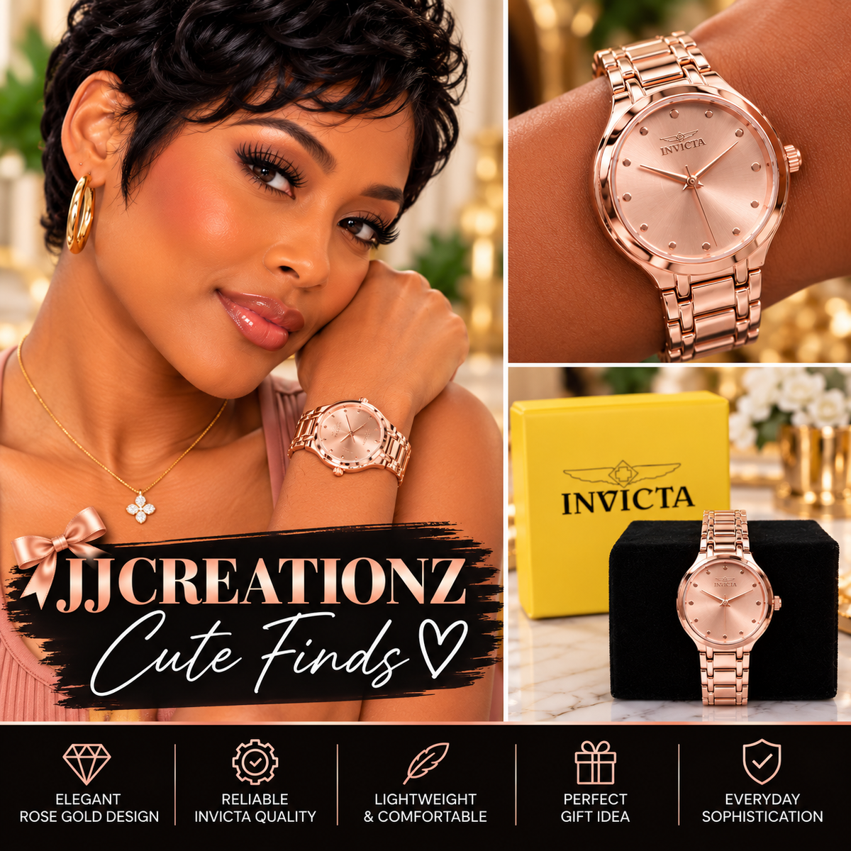 Rose Gold Invicta Women’s Watch