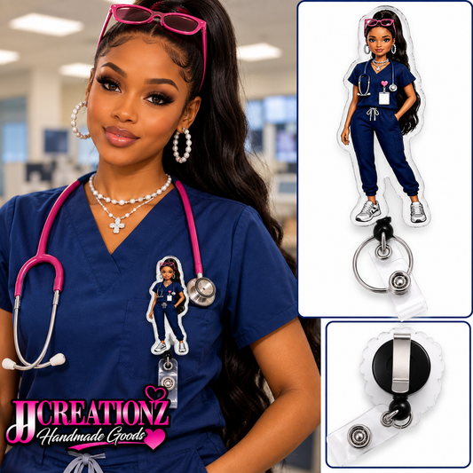 Fashion Nurse Badge Reel – Chic Scrub Style