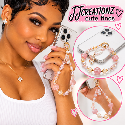 Pink Sparkle Cat Bag Charm – Crystal & Pearl Handbag Accessory
