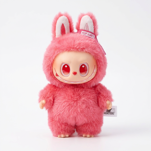 💕 Labubu Pink Pop Mart Furry Bunny Doll 💕