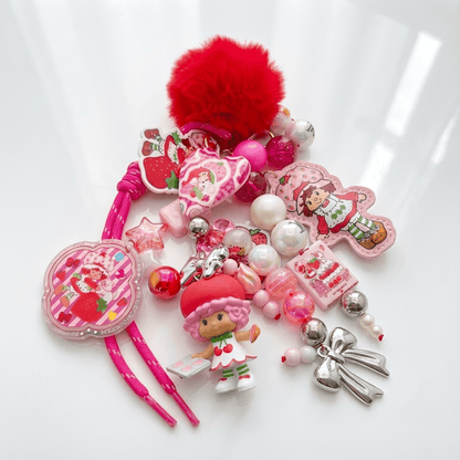 🍓 Strawberry Sweet Bag Charm – Handmade Beaded Accessory 🍓
