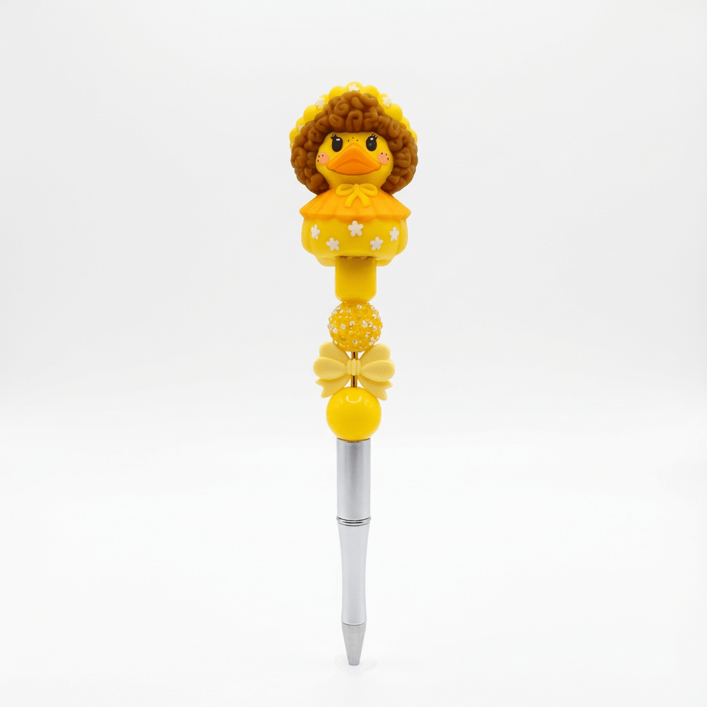 ✨ Handmade Yellow Duck Beaded Pen – Cute, Fun & Perfect for Gifting ✨