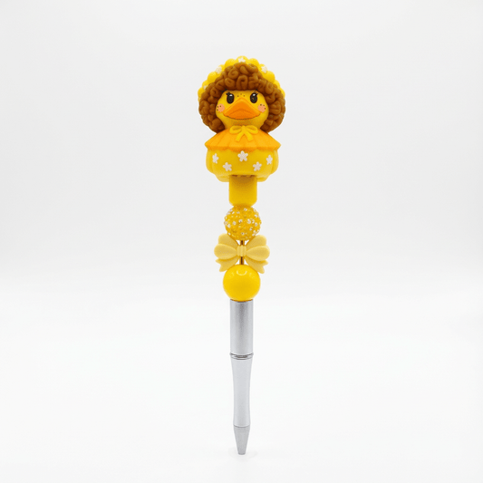 ✨ Handmade Yellow Duck Beaded Pen – Cute, Fun & Perfect for Gifting ✨