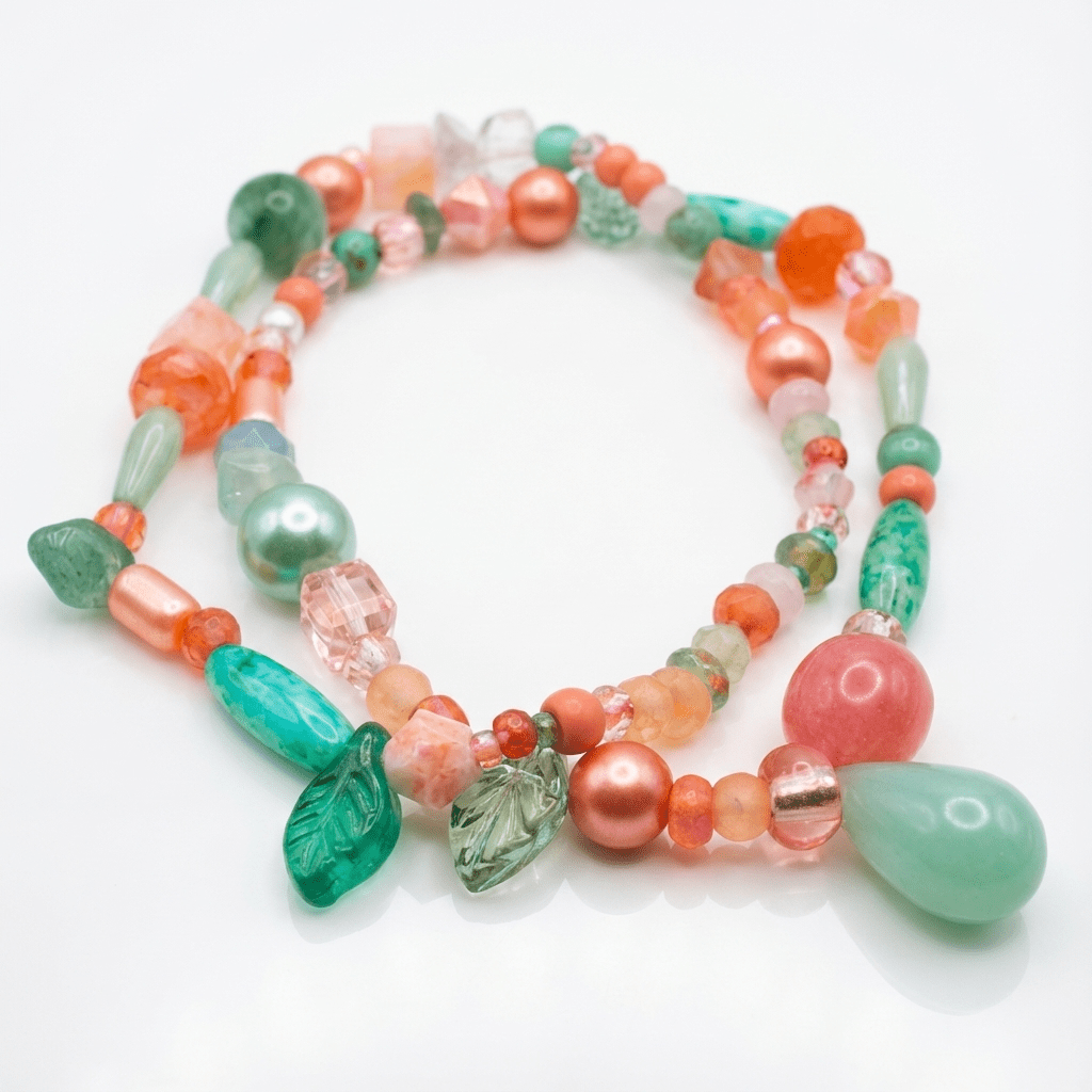 Handmade Beaded Charm Bracelet – Tropical Dreams Collection