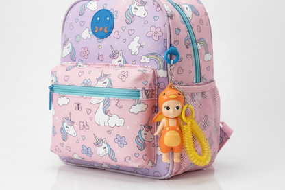 Orange Chick Doll Charm Keychain – Cute Kawaii Bag & Key Accessory
