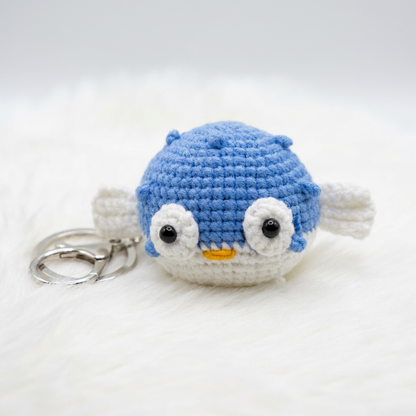 🐟 Crochet Fish Plush Keychain – JJCREATIONZ
