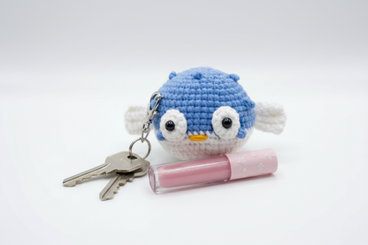 🐟 Crochet Fish Plush Keychain – JJCREATIONZ