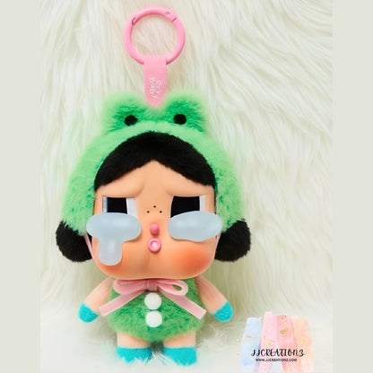 🐸 Crybaby Frog Keychain Plush – Kawaii Bag Charm
