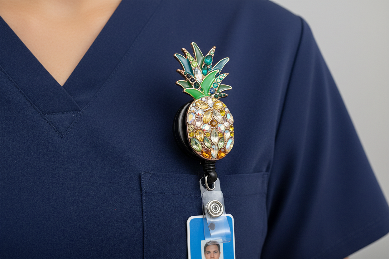 🍍 Glam Pineapple Badge Reel – JJCREATIONZ