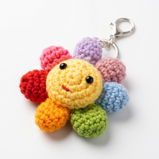 Handmade Crochet Unicorn Plush – Cute Amigurumi Unicorn keychain