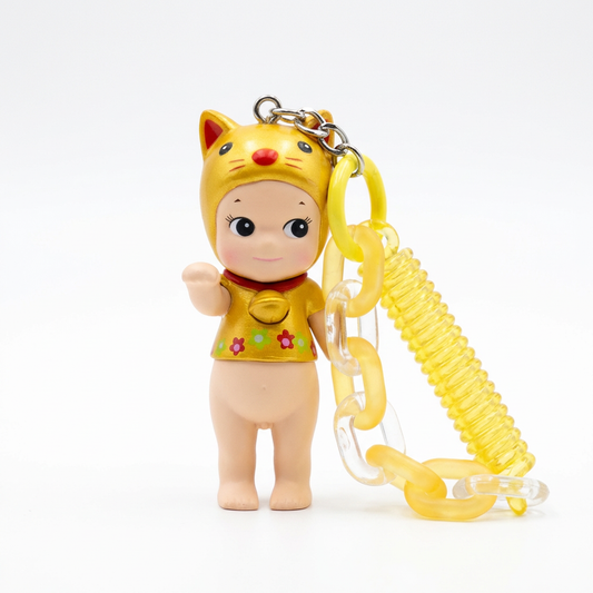 Sunny Cat Charm Doll Keychain – Cute Collectible Bag Accessory