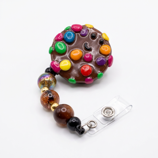 🍪 Chocolate Candy Cookie handmade Badge Reel – JJCREATIONZ
