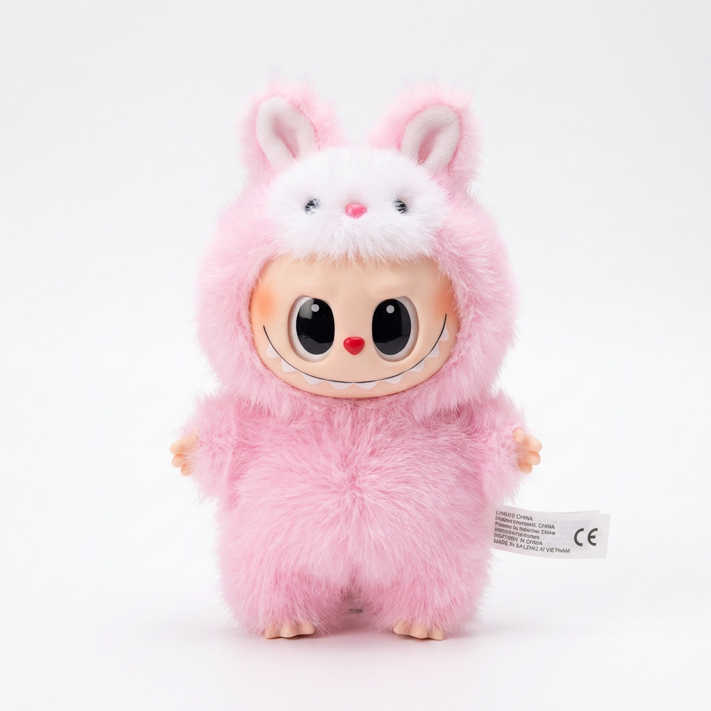 💗 Labubu Cotton Candy Bunny Plush Doll 💗
