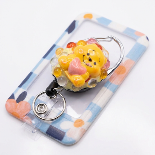 🧸💛 Honey Bear Badge Reel & ID Holder Set 💛🧸