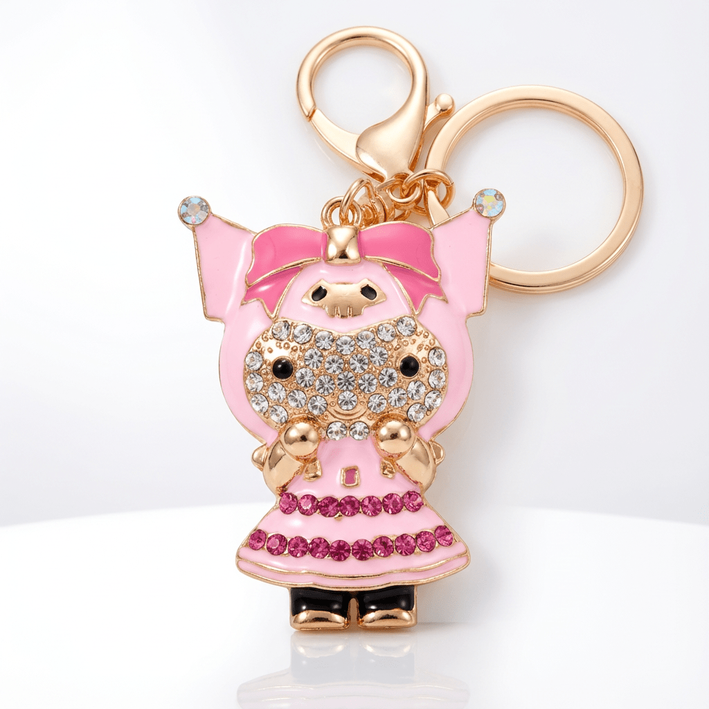💖 Pink Bow Character Keychain