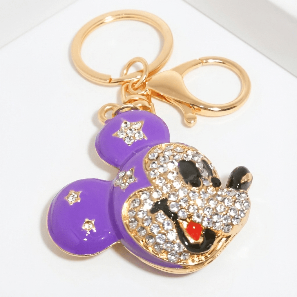 ✨ Purple Star Mickey Keychain