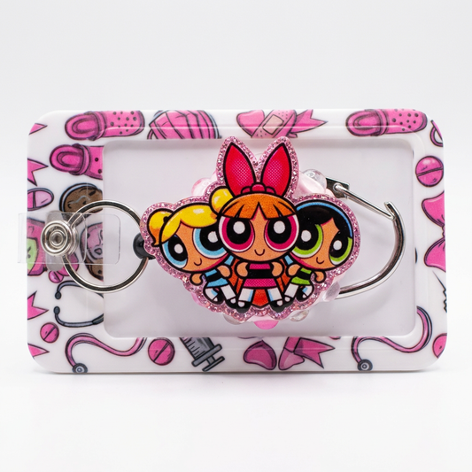 Powerpuff Girls Badge Reel 💖✨ | Cute Nurse ID Holder