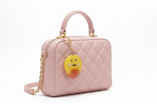 Cute mango Character Keychain – Handmade Kawaii Fruit Bag Charm