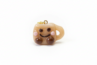 Smiling Coffee Mug Charm_ handmade