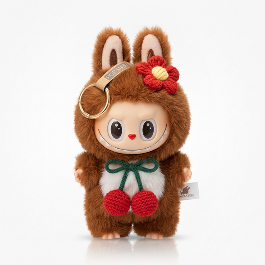 🤎 Labubu Cocoa Cherry Bunny Plush Keychain 🤎